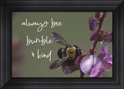 Framed Always Bee Bumble &amp; Kind Print