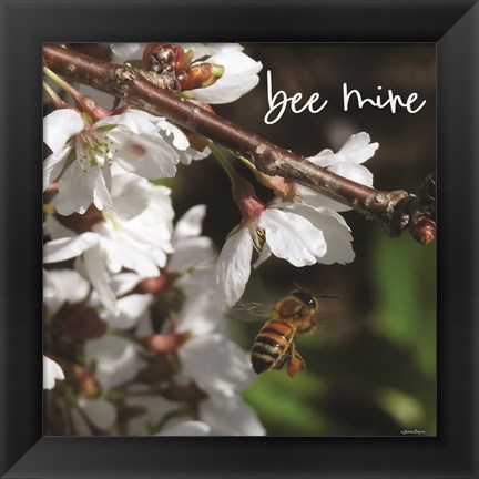 Framed Bee Mine Print