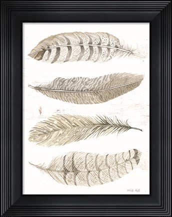Framed Feather Quad Print