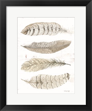 Framed Feather Quad Print