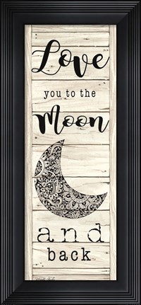 Framed Love You to the Moon and Back Print