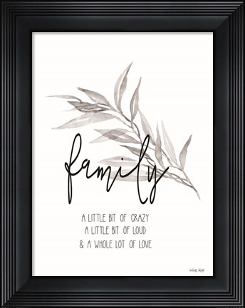 Framed Family Love Print