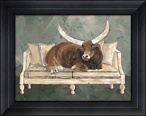 Framed Cowches II Print
