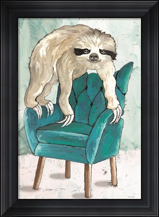 Framed Chill Sloth II Print