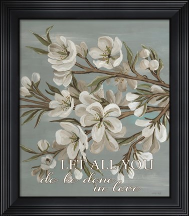 Framed Spring Done in Love Print