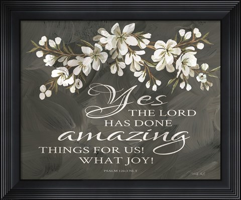 Framed Amazing Things Print