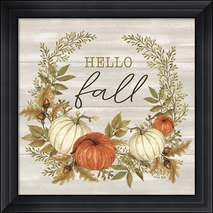Framed Hello Fall Print