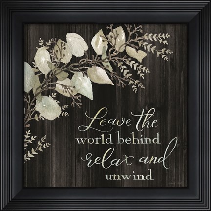 Framed Relax and Unwind Print