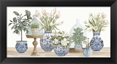 Framed Chinoiserie Floral Set Print