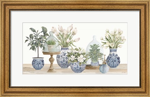 Framed Chinoiserie Floral Set Print