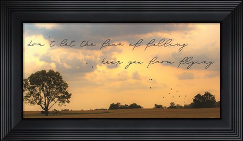 Framed Fear of Falling Print