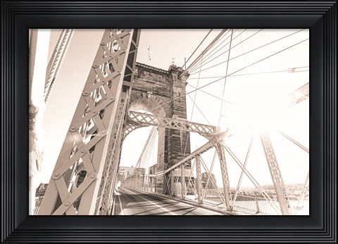 Framed Bridge View I Print