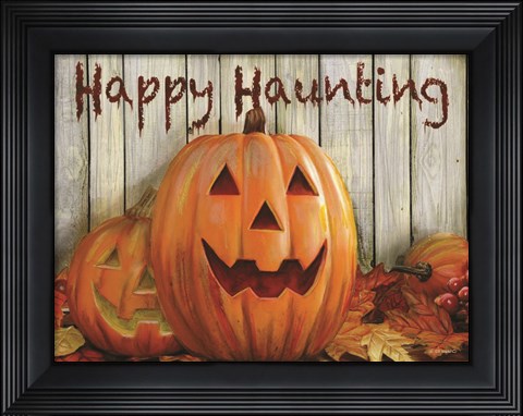 Framed Happy Haunting Print