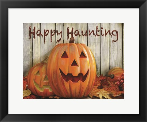 Framed Happy Haunting Print