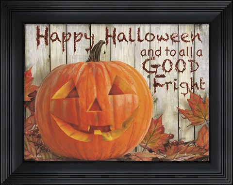 Framed Happy Halloween Print