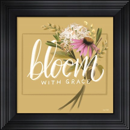 Framed Bloom with Grace Print