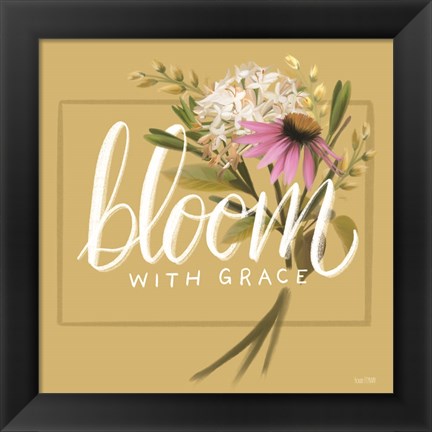 Framed Bloom with Grace Print