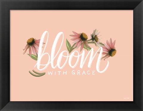 Framed Bloom with Grace Print