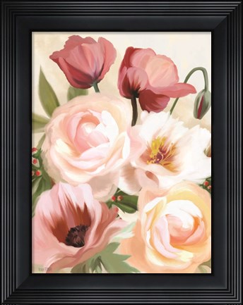 Framed Posing Poppies Print