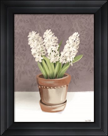 Framed House Hyacinth Plant Print