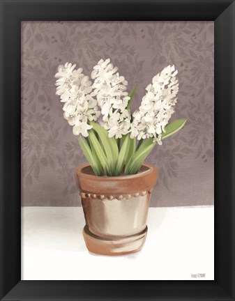 Framed House Hyacinth Plant Print