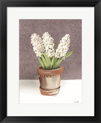 Framed House Hyacinth Plant Print