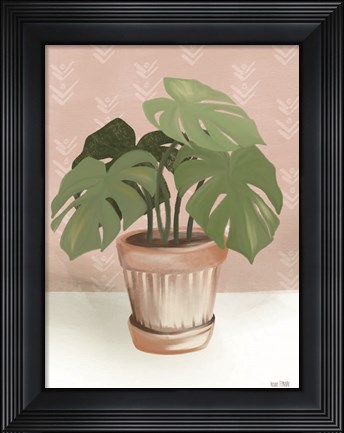 Framed House Monstera Plant Print