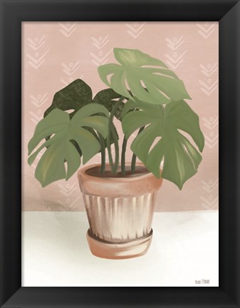 Framed House Monstera Plant Print