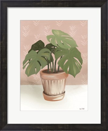 Framed House Monstera Plant Print