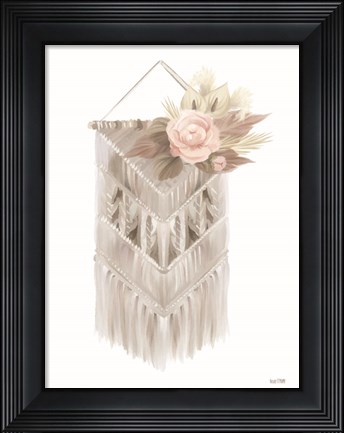 Framed Bohemian Macrame Print