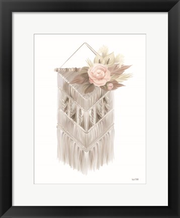 Framed Bohemian Macrame Print