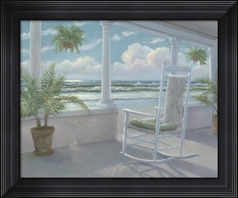 Framed Coastal Porch I Print