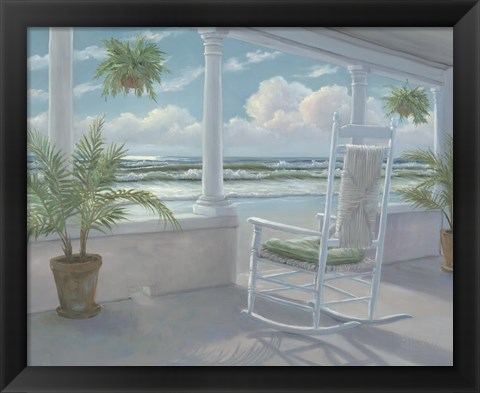 Framed Coastal Porch I Print