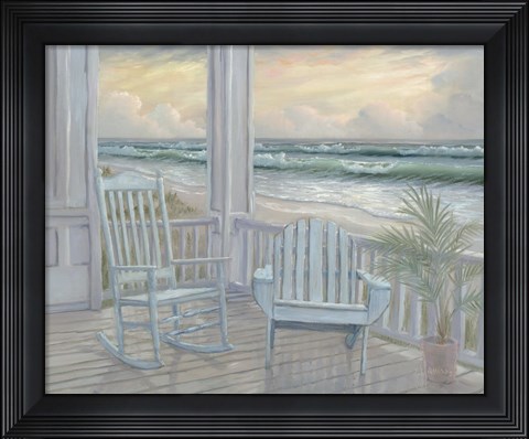 Framed Coastal Porch II Print