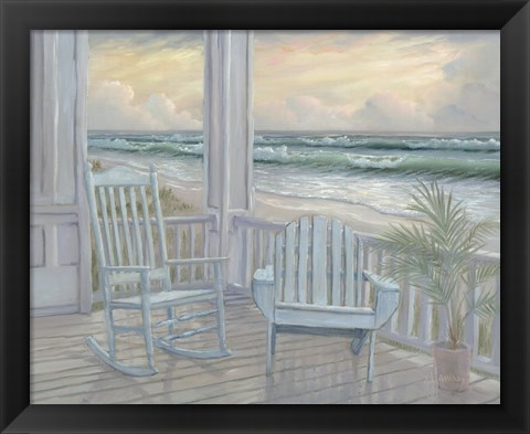 Framed Coastal Porch II Print