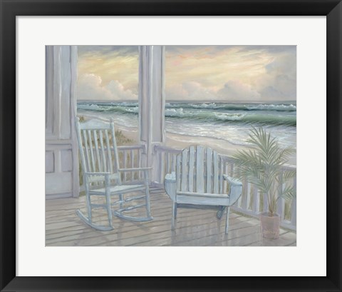 Framed Coastal Porch II Print