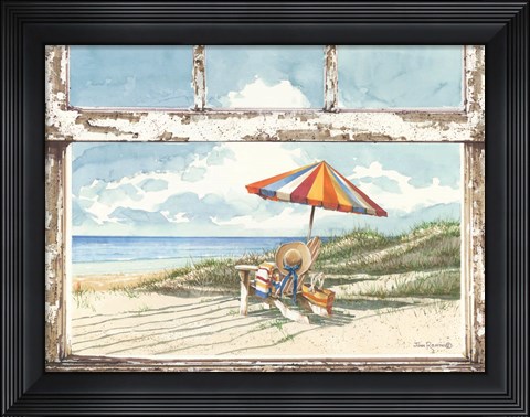 Framed Weathered View Print