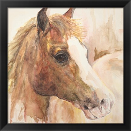 Framed Watercolor Horse Print