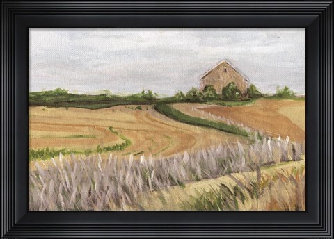 Framed Golden Hour on the Farm Print