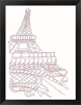 Framed Eiffel Tower Print