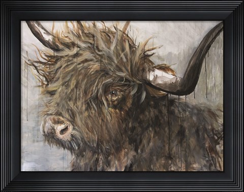 Framed Sweet Cow Print
