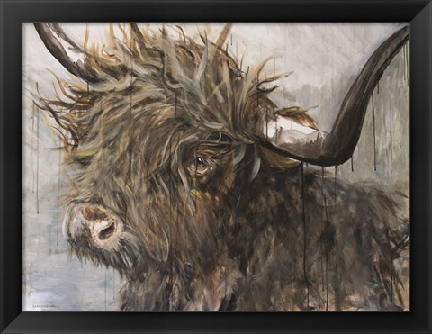 Framed Sweet Cow Print