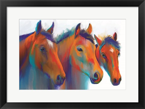 Framed Painted Ponies Print