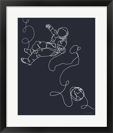 Framed Lines in Space 1 Print