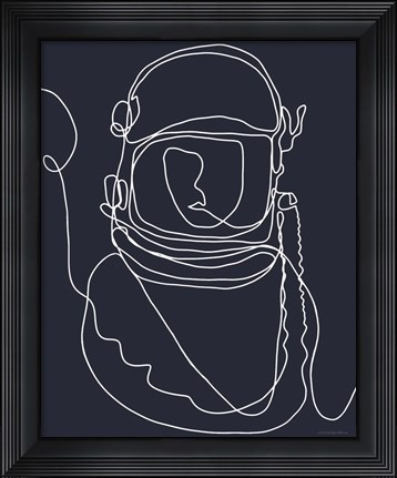 Framed Lines in Space 2 Print
