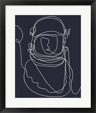 Framed Lines in Space 2 Print