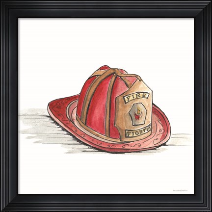 Framed Hero Helmet Print