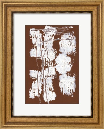 Framed Leaves, Berries and Twigs Print