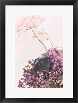 Framed Pink Dandelion Print