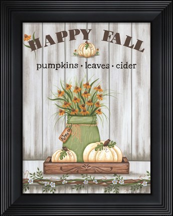 Framed Happy Fall Print
